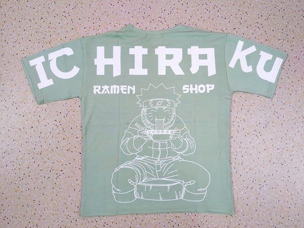 Ichiraku Ramen Shop Naruto T-Shirt – Sage Green