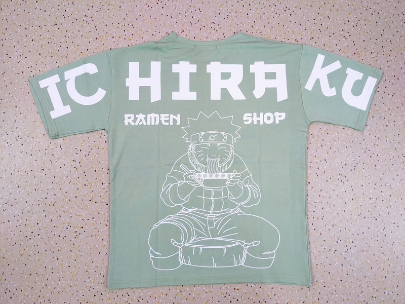 Ichiraku Ramen Shop Naruto T-Shirt – Sage Green