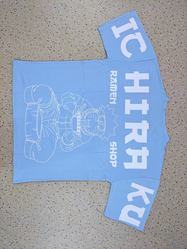 ICHIRAKU LIGHT SKY BLUE ANIME TSHIRT