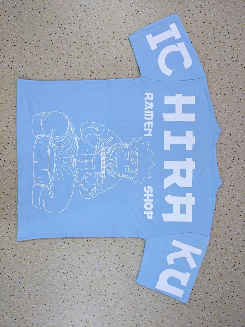 ICHIRAKU LIGHT SKY BLUE ANIME TSHIRT
