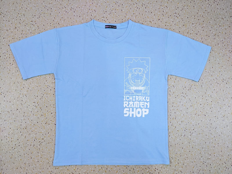 ICHIRAKU LIGHT SKY BLUE ANIME TSHIRT