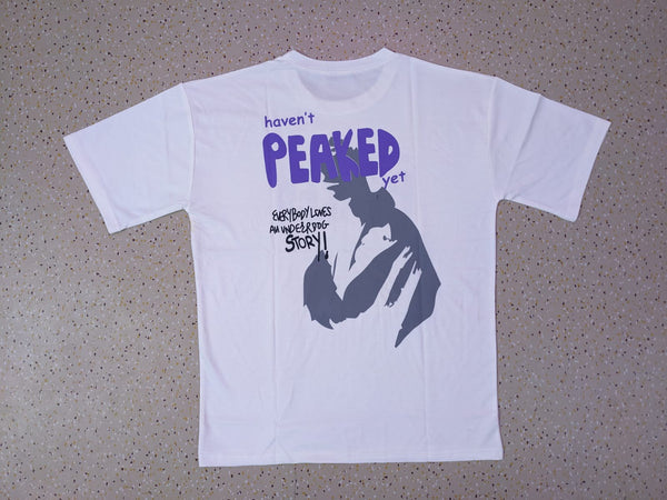 PEAKED WHITE ANIME TSHIRT