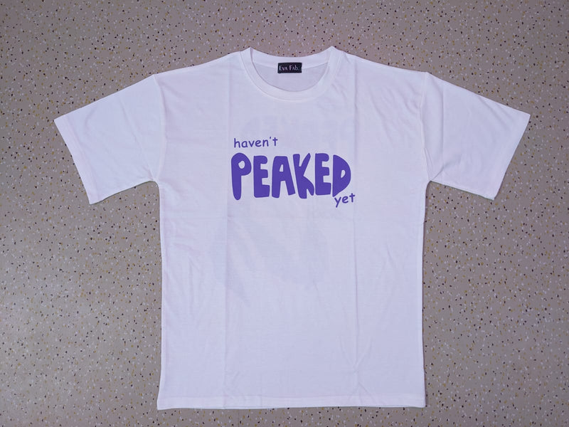 PEAKED WHITE ANIME TSHIRT