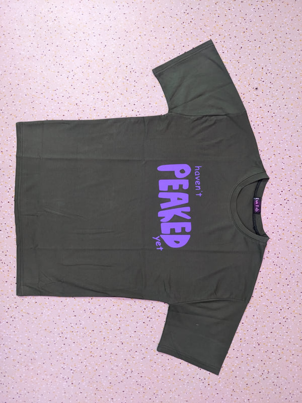 PEAKED BLACK ANIME TSHIRT