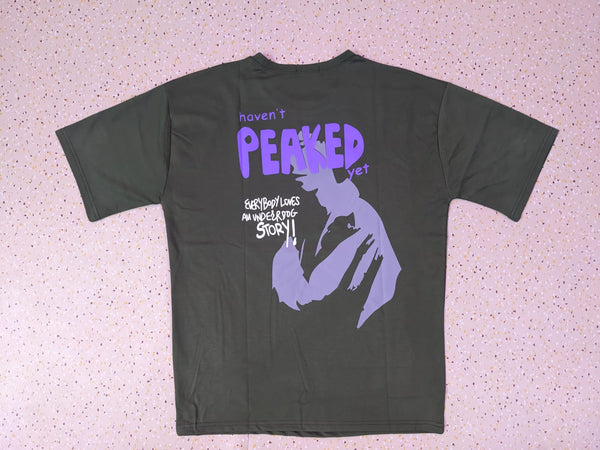 PEAKED BLACK ANIME TSHIRT